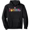 image:imageHello Sanrio Characters Checkerboard Hoodie Pullover HoodieBlack