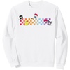 image:imageHello Sanrio Characters Checkerboard Sweatshirt SweatshirtWhite