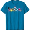 image:imageHello Sanrio Characters Checkerboard Tee Shirt TShirtSapphire Blue