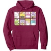 image:imageHello Sanrio Foodie Posters Hoodie Pullover HoodieBurgundy