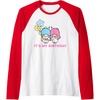 image:imageLittle Twin Stars Its My Birthday Raglan Baseball TeeRedWhite