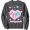 image:imageLittle Twin Stars Retro Logo Hearts Sweatshirt SweatshirtDark Heather Grey