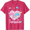 image:imageLittle Twin Stars Retro Logo Valentine Tee TShirtRed Heather