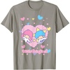 image:imageLittle Twin Stars Retro Logo Valentine Tee TShirtSlate Grey