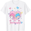 image:imageLittle Twin Stars Retro Logo Valentine Tee TShirtWhite