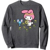 image:imageMy Melody Flower Crown SweatshirtDark Heather Grey