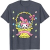 image:imageMy Melody Logo Happy Easter Tee Shirt TShirtHeather Blue