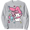 image:imageMy Melody Sweet Hearts Sweatshirt SweatshirtHeather Grey