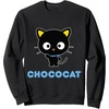 image:imageSANRIO Chococat Character Front and Back Sweatshirt  Unisex Adult  Black  SmallBlack