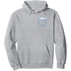 image:imageSANRIO Cinnamoroll Chest Pocket Pullover Hoodie  Unisex Adults Grey SmallHeather Grey