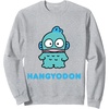 image:imageSANRIO Hangyodon Character Front and Back Sweatshirt  Mens Adult Unisex Black Classic Sweatshirt  Santa  Solid  Daily Wear  Cotton  Long Sleeve  Machine WashHeather Grey
