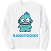 image:imageSANRIO Hangyodon Character Front and Back Sweatshirt  Mens Adult Unisex Black Classic Sweatshirt  Santa  Solid  Daily Wear  Cotton  Long Sleeve  Machine WashWhite