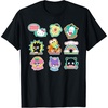 image:imageSANRIO Hello Kitty and Friends Supercute Stickers Unisex Adult Child TShirt Black Small Classic Fit Crew Neck Short Sleeve Cotton 60 Polyester 40Black