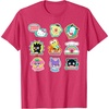 image:imageSANRIO Hello Kitty and Friends Supercute Stickers Unisex Adult Child TShirt Black Small Classic Fit Crew Neck Short Sleeve Cotton 60 Polyester 40Red Heather
