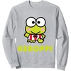image:imageSANRIO Keroppi Character Front and Back Sweatshirt BlackHeather Grey