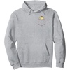 image:imageSANRIO Pompompurin Adult Mens Grey Solid Classic Chest Pocket HoodieHeather Grey