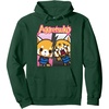 image:imageSplit Personality Hoodie Pullover HoodieDark Green