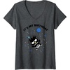 image:imageWomens BadtzMaru Its My Birthday VNeck TShirtDark Heather Grey