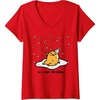 image:imageWomens Gudetama the Lazy Egg Its Meh my Birthday Confetti Party VNeck TShirtRed