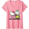 image:imageWomens Hello Kitty Best Grandma VNeck TShirtPink
