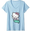 image:imageWomens Hello Kitty Mermaid VNeck TShirt SmallBaby Blue