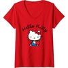 image:imageWomens Hello Kitty Retro Logo VNeck TShirt SmallRed
