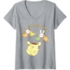 image:imageWomens Pompompurin Its My Birthday VNeck TShirtHeather Grey
