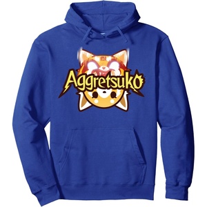 image:imageAggretsuko Dual Personalities Logo Hoodie Pullover HoodieRoyal Blue