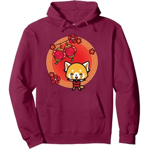 image:imageAggretsuko Lunar New Year Pullover HoodieBurgundy