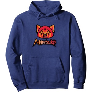 image:imageAggretsuko RAGE Rock n Roll Heavy Metal Music Pullover HoodieNavy Blue