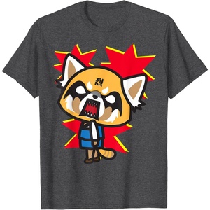 image:imageAggretsuko Rage Face Tee Shirt TShirtDark Heather Grey