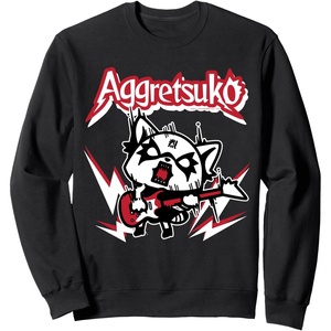 image:imageAggretsuko Rocker Rage Sweatshirt SweatshirtBlack