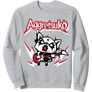 image:imageAggretsuko Rocker Rage Sweatshirt SweatshirtHeather Grey