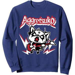 image:imageAggretsuko Rocker Rage Sweatshirt SweatshirtNavy Blue