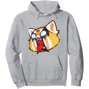 image:imageAggretsuko Screaming Rage Hoodie Pullover HoodieHeather Grey