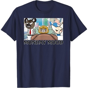 image:imageAggretsuko Season 2  Monday Mood TShirtNavy Blue