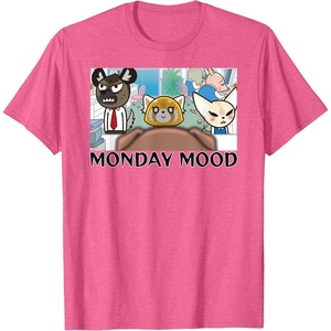 image:imageAggretsuko Season 2  Monday Mood TShirtPink Heather