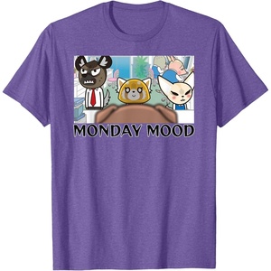 image:imageAggretsuko Season 2  Monday Mood TShirtPurple Heather