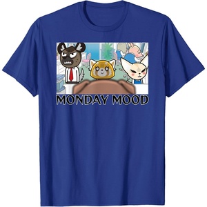 image:imageAggretsuko Season 2  Monday Mood TShirtRoyal Blue