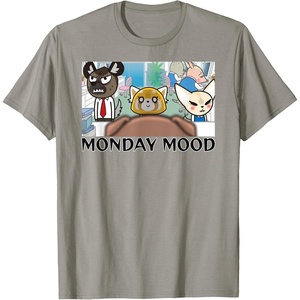 image:imageAggretsuko Season 2  Monday Mood TShirtSlate Grey