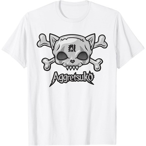image:imageAggretsuko Skull and Crossbones Tee Shirt TShirtWhite