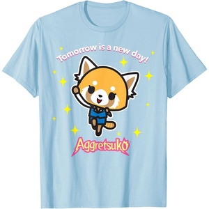 image:imageAggretsuko Tomorrow is a New Day Tee Shirt TShirtBaby Blue