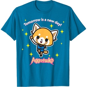 image:imageAggretsuko Tomorrow is a New Day Tee Shirt TShirtSapphire Blue
