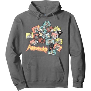 image:imageAggretsuko and Friends Collage Hoodie Pullover HoodieAsphalt Grey