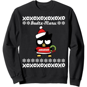image:imageBad Badtz  Maru Ugly Christmas Sweater SweatshirtBlack