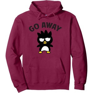 image:imageBadtz  Maru Go Away Hoodie Pullover HoodieBurgundy