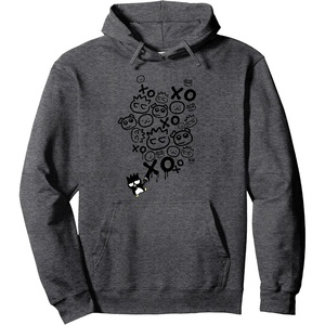 image:imageBadtz  Maru Graffiti Art Hoodie Pullover HoodieDark Heather Grey