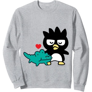 image:imageBadtz  Maru Love Friends Valentine Sweatshirt SweatshirtHeather Grey