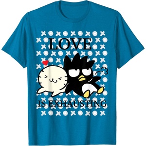 image:imageBadtz  Maru Love is Exhausting Valentine Shirt TShirtSapphire Blue
