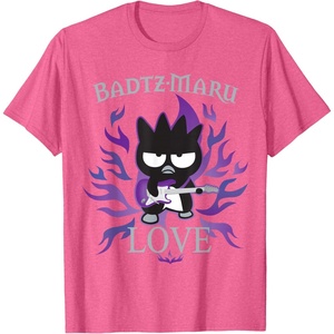 image:imageBadtz  Maru Rock Star Love Shirt TShirtPink Heather